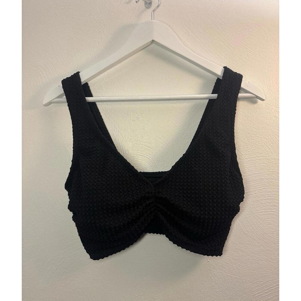 Shade & Shore Textured Bikini Top Size Medium (8-10)